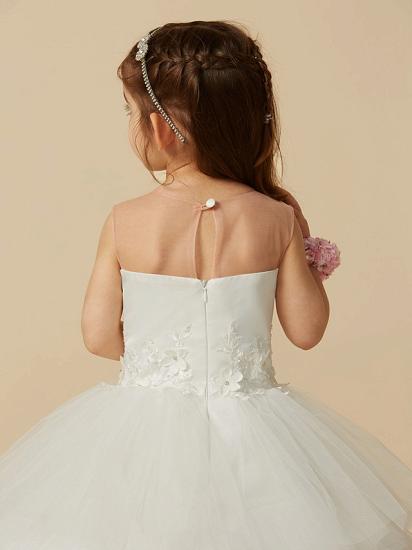 Scoop Ball-Gown/Princess Tulle Flower Girl Dress_8