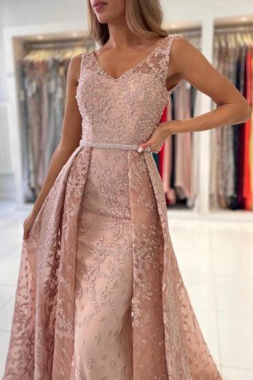 V-Neck Sleeveless A-line Prom Dresses Elegant_6
