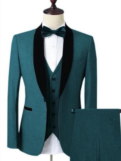 Men's Ocean Digger Prom Suit | Slim Fit Tuxedo with Velvet Lapels