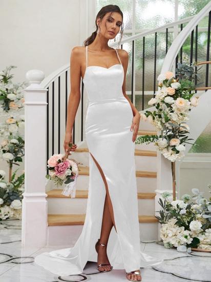 Long Sweetheart Spaghetti Straps Mermaid Evening Dresses_29