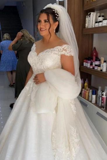 Fashion wedding dresses A line |  Lace Wedding dresses_5