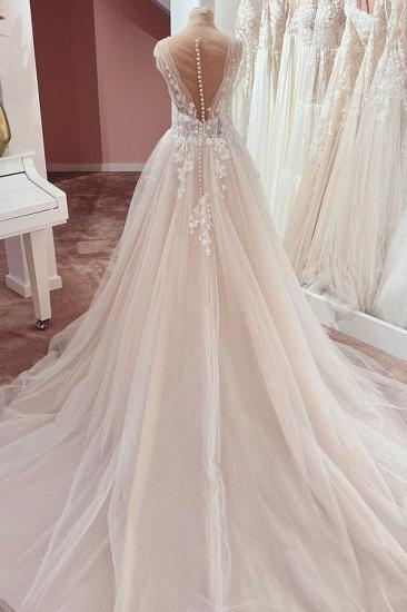 Designer Boho Wedding Dress | A-line Lace Wedding Dress with Wide Straps_2