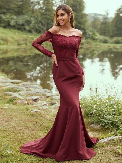 Designer Lace Sleeveless Mermaid Evening Dresses_3