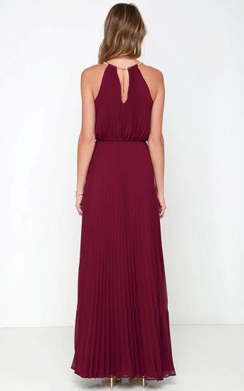 Elegant Chiffon Sleeveless Bridesmaid Dress_7