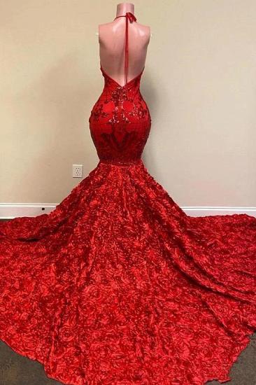 Elegant V-neck strap mermaid ball gown | sexy evening dress_2