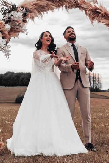 Gorgeous A-Line Wedding Dresses | Glitter Wedding Dresses_2