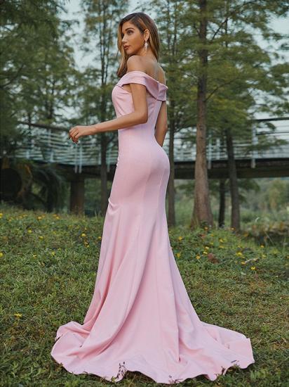 Elegant Sweetheart Cap Sleeves Mermaid Evening Dresses_2