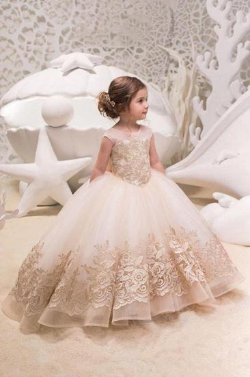 Lovely Girl Backless Dress Organza Floor Length With Bowknot | Sleeveless Pageant Dress Little Girl