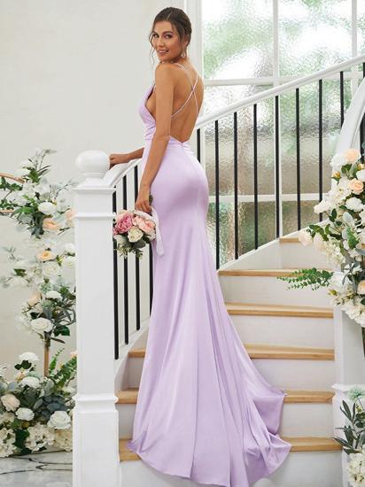 Lilac Long Sexy  Evening Dress | Simple Prom Dresses_3